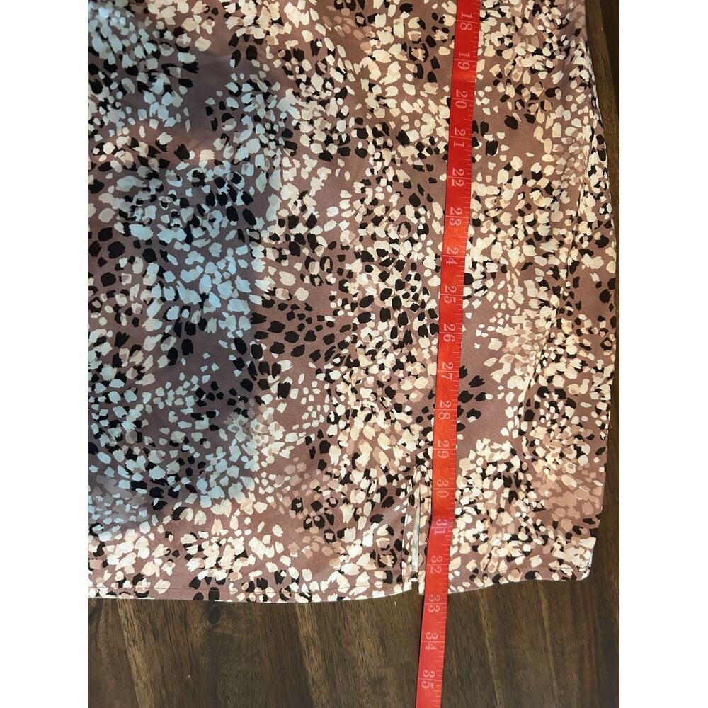 NWT Sadie & Sage Dusty Pink with Abstract Print Cocktail Slip Dress-Large - Picture 15 of 15